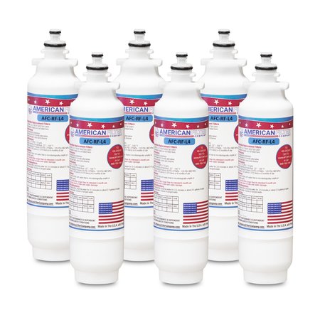AFC Brand AFC-RF-L4, Compatible to LG LSXS26326S Refrigerator Water Filters (6PK) Made by AFC -  AMERICAN FILTER CO, LSXS26326S-AFC-RF-L4-6-73501